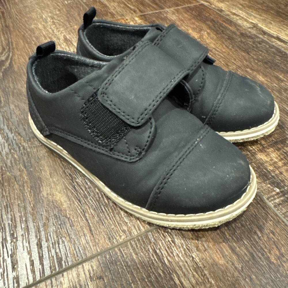 Cat & Jack Adonis Derby Toddler Boys Dress Shoes Black Easy Closure Size 10